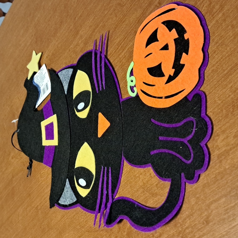 Halloween cat felt decoration/ BUNDLE ONLY 2or more items